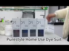 PURESTYLE  Ammonia-Free Peroxide Cream Semi-Permanent Hair Dye Kit for Home Use 