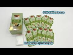 Covering Gray Treatment Nourishing Oil Natural Herbal Black Hair Color Dye Shampoo